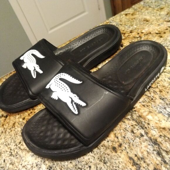 Lacoste Croco Dualiste 0922 Slide Open Toe Strap Sandals 7-43CMA0020312 Men’s 13 - Picture 3 of 12